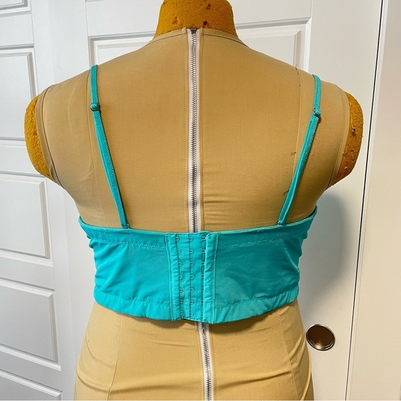 Cacique Blue Lightlylined Multi-Way Strapless Lace Bra 44D - Picture 8 of 8